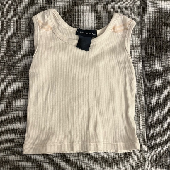 Burberry White Tank Top 12M EUC - Picture 1 of 5